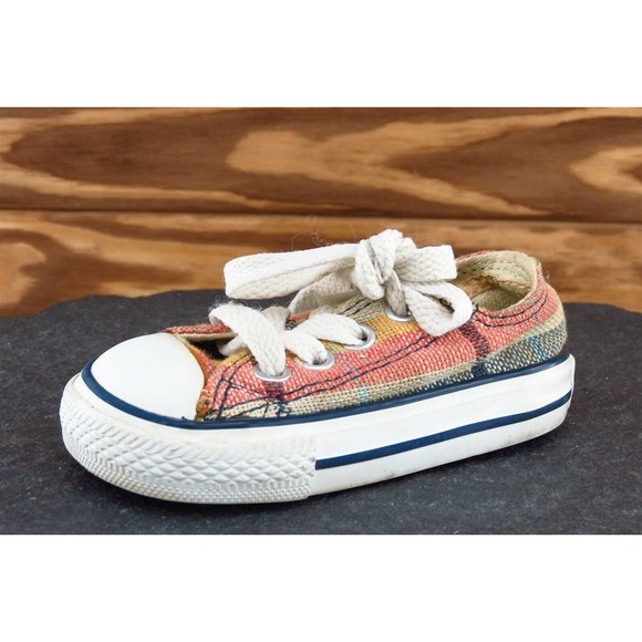 Converse‎ All Star Toddler Girls 3 Medium Multicolor Low Top Fabric - Picture 1 of 6